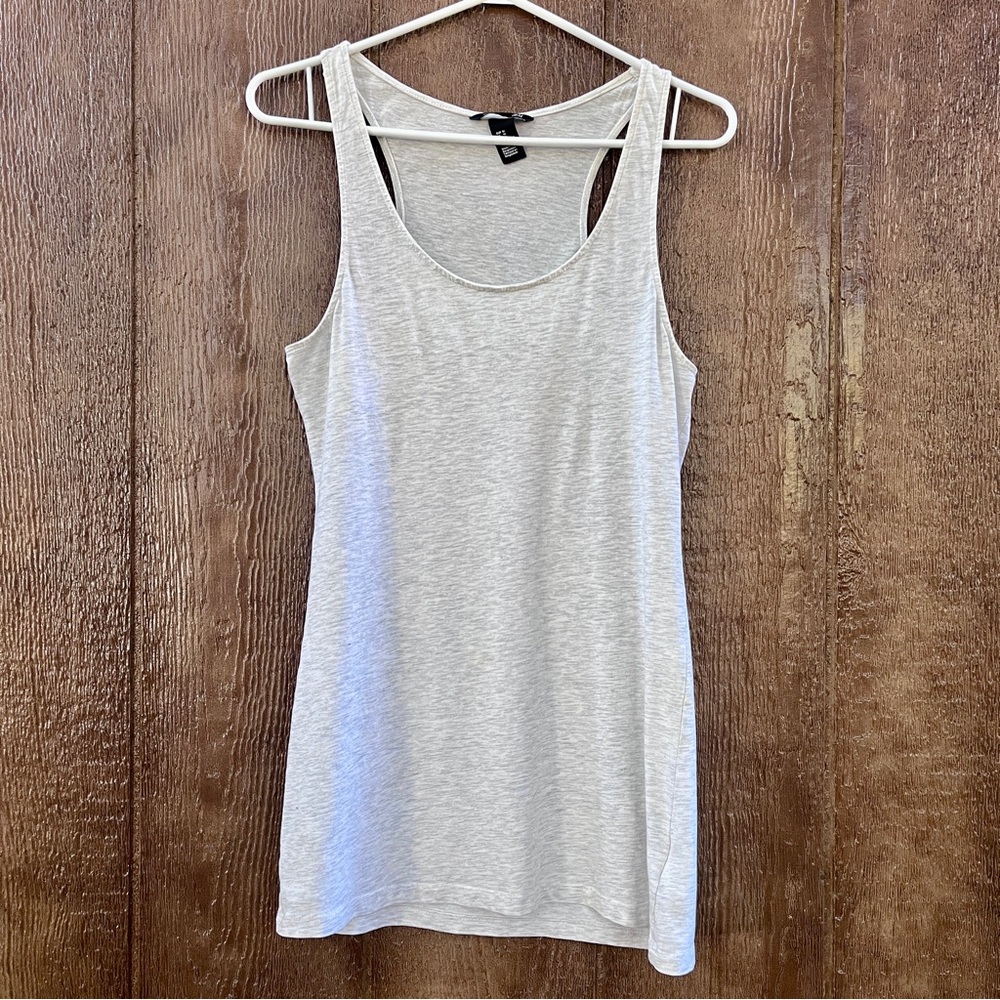 H&M Long Gray Tank Top Size Medium
